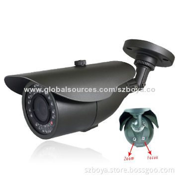 Sony IMX138 1200TVL CCTV Bullet CMOS Zoom Camera with 35m IR, 4-9mm/2.8-12mm Lens
